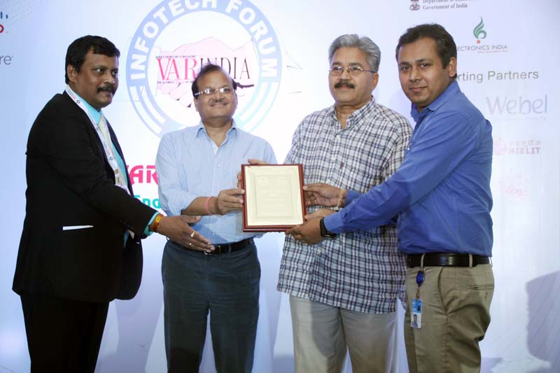 Dell receiving the award for the Brand of Excellence